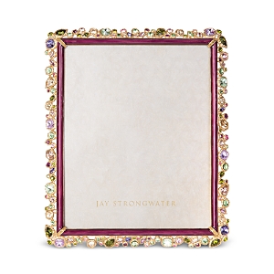 Jay Strongwater Theo Bejeweled 8 X 10 Frame In Bouquet