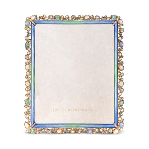 Shop Jay Strongwater Theo Bejeweled 8 X 10 Frame In Oceana