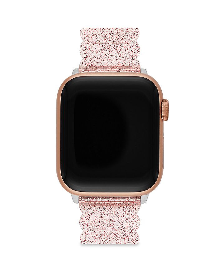 kate spade new york Pink Glitter Jelly Strap for Apple Watch®, 38/40/41mm |  Bloomingdale's