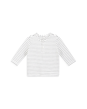 Miles The Label Boys' Dobby Striped Henley - Baby In Off White