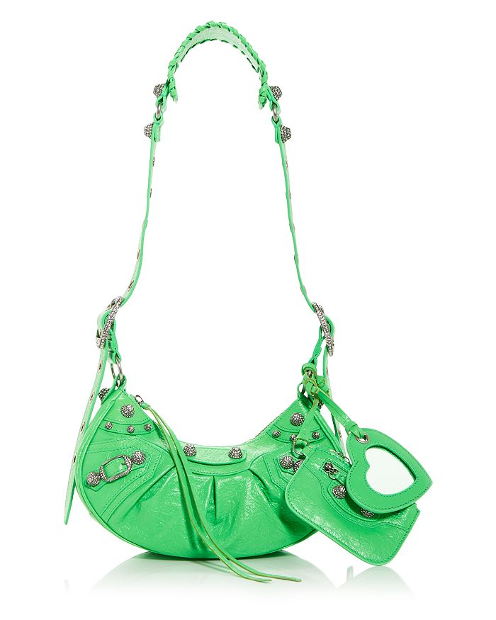 Women's Le Cagole Mini Bag With Chain in Bright Green