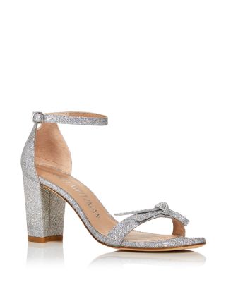 Stuart Weitzman Women's Nearly Nude Bow Accent High Heel
