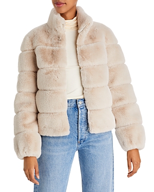 Generation Love Jodi Faux Fur Jacket In Stone