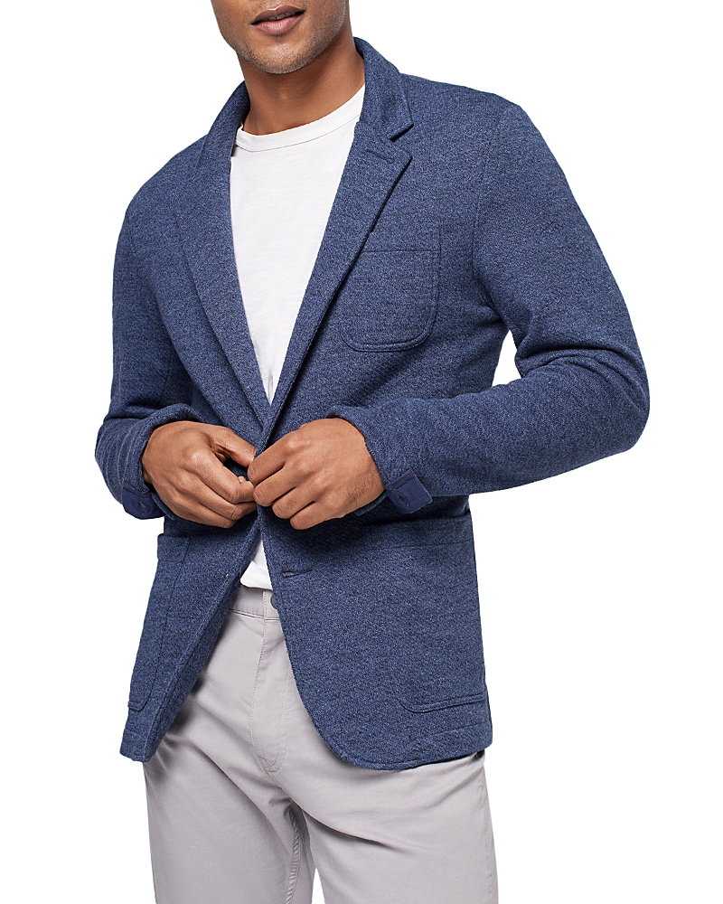 Faherty Inlet Slim Fit Knit Blazer In Deep Navy