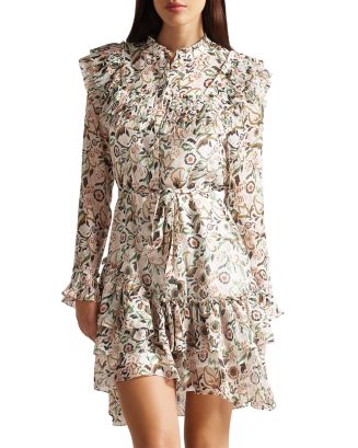 Ted Baker Aishia Ruffled Mini Shirt Dress | Bloomingdale's