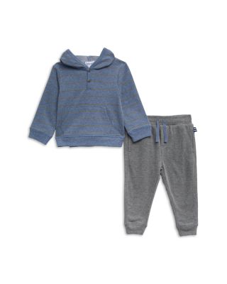 Splendid Boys' Cotton Blend Stripe Hoodie & Solid Sweatpants Set ...