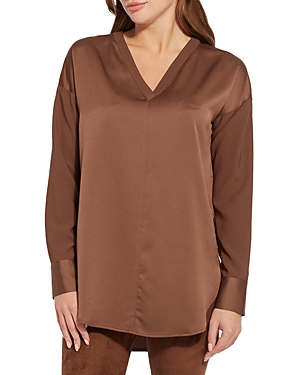 Lyssé Token Pull Over Top In Bronze