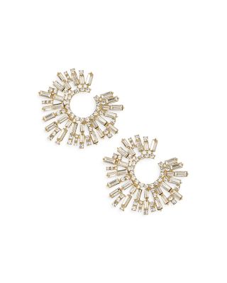 Ettika - Open Circle Stardust Earrings in 18K Gold Plate