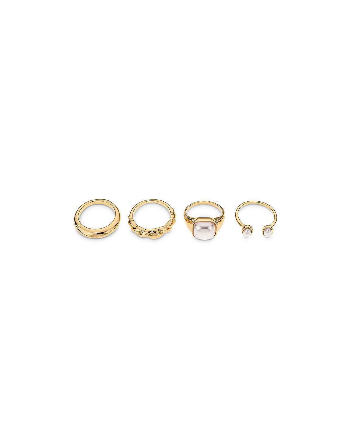 Ettika Ultimate Babe 18K Gold Plated Ring Set