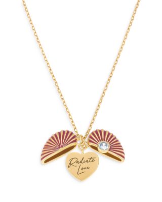 Ettika - Radiate Love Hidden Message Locket Necklace in 18K Gold Plated, 18"