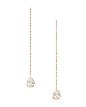 Barely There Chain Teardrop Earrings in 18K Gold Plate