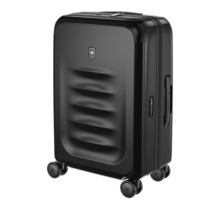 Shop Victorinox Swiss Army Spectra 3.0 Frequent Flyer Plus Expandable Carry On Spinner Suitcase In Black