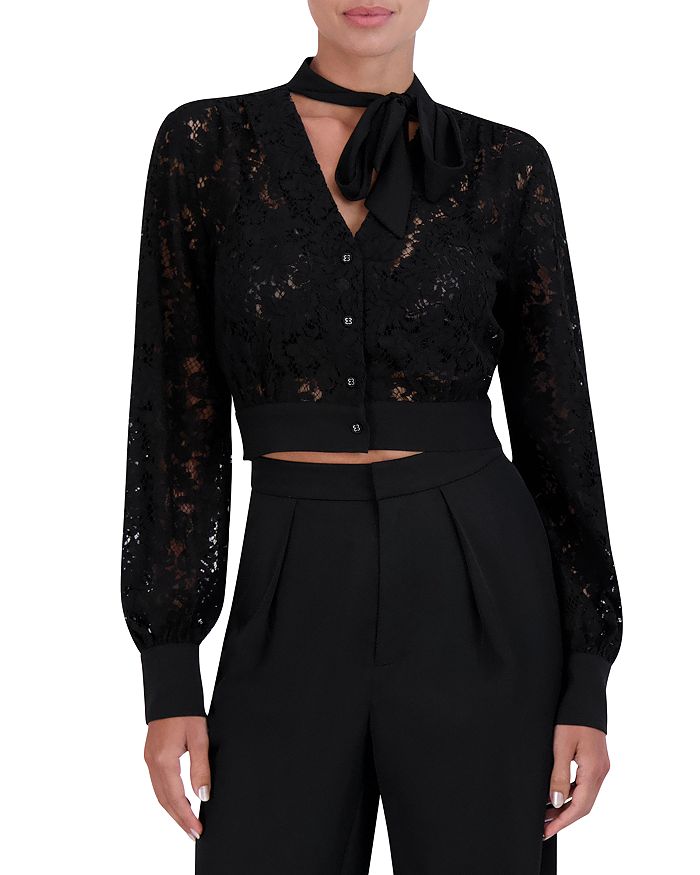 Bcbgmaxazria lace top store