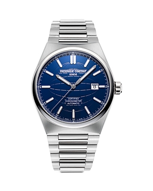 Shop Frederique Constant Highlife Watch, 41mm In Blue/silver