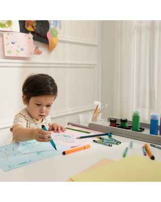 Kids Little Artist Monet Play Art Table Kids Furniture White/Gray - Ages 3-7