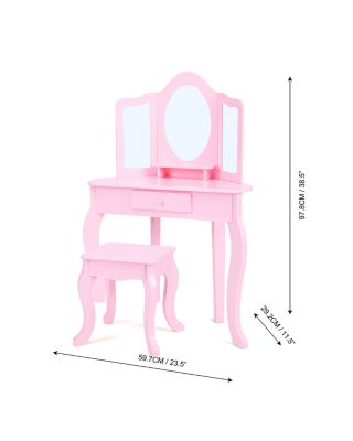 Kids Little Lady Alessandra Medium Corner Play Vanity - Ages 3-7