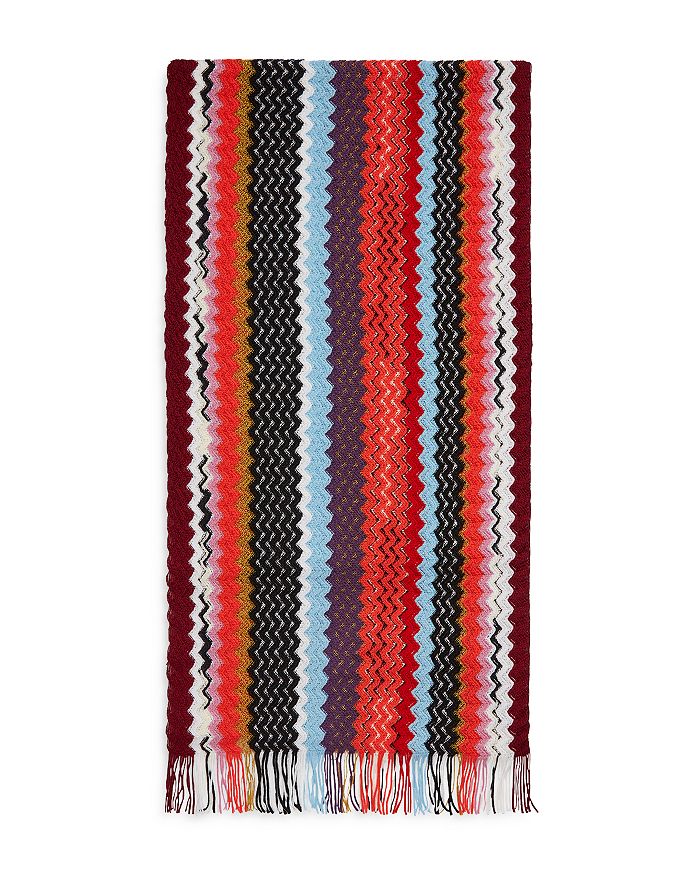 Missoni Brown Virgin Wool Scarf