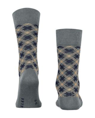 Smart Cotton Blend Check Socks