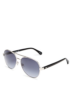 kate spade new york - Averie Polarized Brow Bar Aviator Sunglasses, 58mm