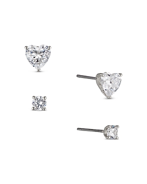NADRI HEART EARRINGS SET, SET OF 2