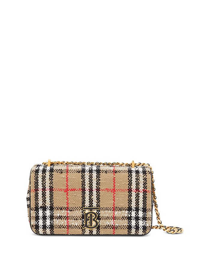 Burberry Vintage Check Cotton Blend Small Lola Bag | Bloomingdale's