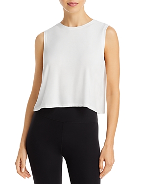 Splits59 Sienna Cropped Tank Top In White