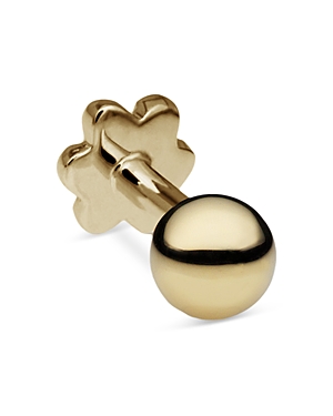 Shop Maria Tash 14k Yellow Gold Ball Threaded Stud Earring
