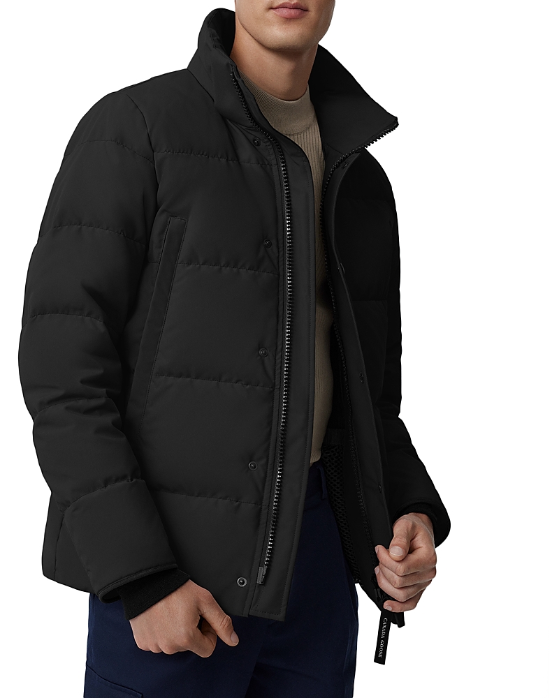 Canada Goose Macmillan Quilted Shell Hooded Down Parka In Black