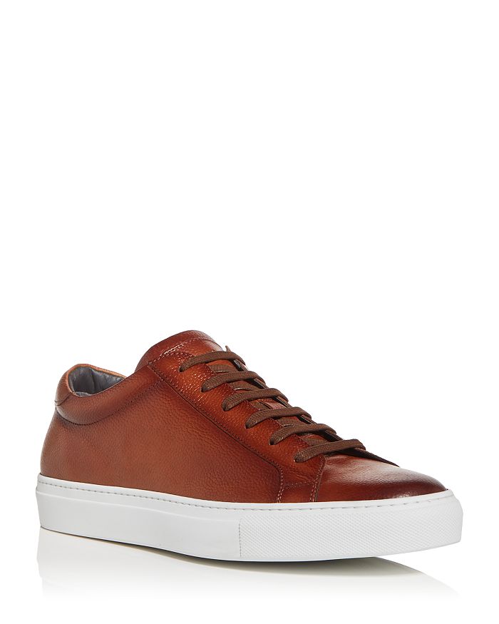 To Boot New York Men's Pacer Low Top Sneakers In Tan Pebbled