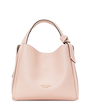 Kate Spade Knott Medium Leather Tote Crossbody Bag In Mochi Pink