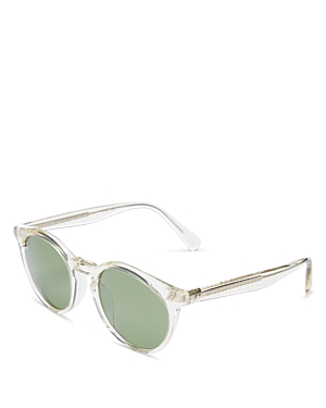 OLIVER PEOPLES ROMARE POLARIZED ROUND SUNGLASSES, 50MM