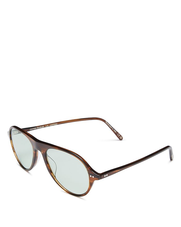 Oliver Peoples Emet Aviator Sunglasses, 53mm | Bloomingdale's