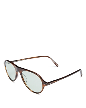 Oliver Peoples Emet Aviator Sunglasses, 53mm