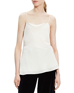 Theory Off-white Draped Camisole In Ivory