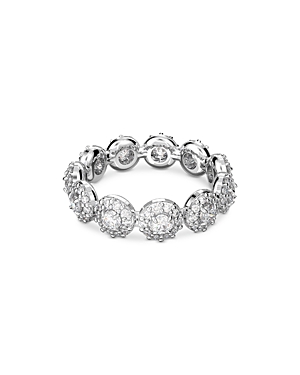 Shop Swarovski Constella Pave Ring In Silver