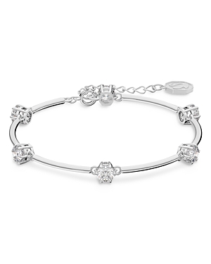 Shop Swarovski Constella Bangle Bracelet In Silver