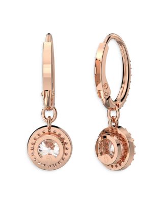 Una Huggie Hoop Drop Earrings