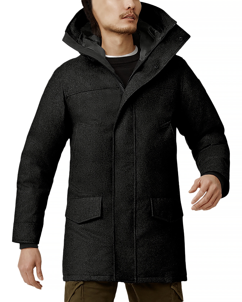 Canada Goose Langford Hooded Wool Blend Down Parka