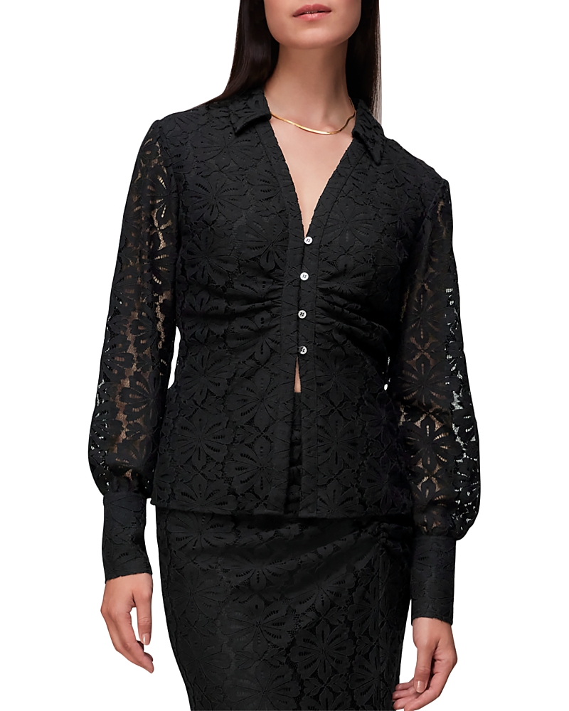 Whistles Amelia Lace Detail Shirt