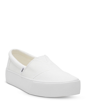 Toms Alpargata Fenix Platform Sneaker In White
