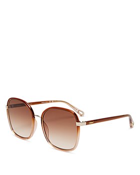 Chloé - Franky Square Sunglasses, 56mm