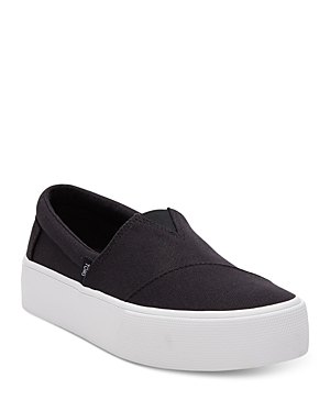 Toms Alpargata Fenix Platform Sneaker In Black