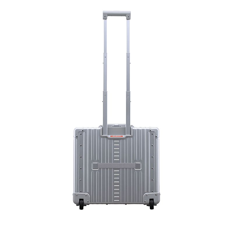 Aleon 17 Aluminum Wheeled Pilot Bag In Silver