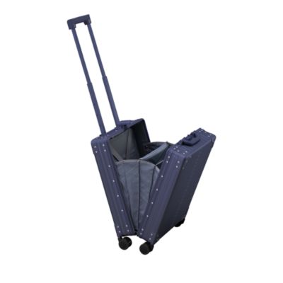 21" Aluminum Vertical Spinner Carry On Suitcase