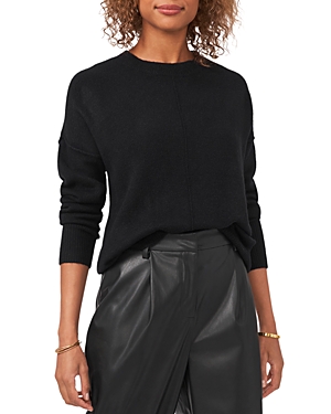 Vince Camuto Womens Faux Leather Pleated Straight Leg Pants In Rich Black