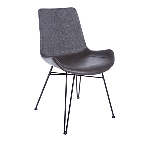 Euro Style Alisa Side Chair, Set Of 2 In Dark Gray