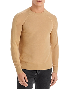 Michael Kors Regular Fit Cotton Sweater In Khaki