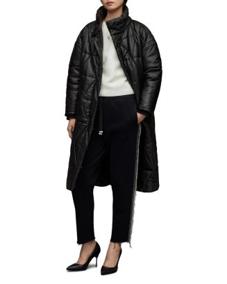 ALLSAINTS Bon Leather Puffer Coat | Bloomingdale's