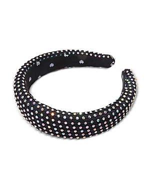 Lele Sadoughi Crystal Mesh Alice Headband In Black/multi
