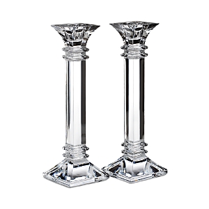 Marquis/waterford Marquis By Waterford Treviso 10 Candlesticks, Set Of 2 In Clear